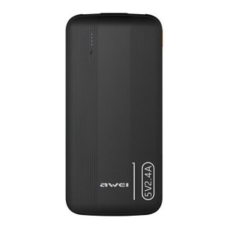 Powerbank Awei P20K 10000mAh 2xUSB 2,4A czarny