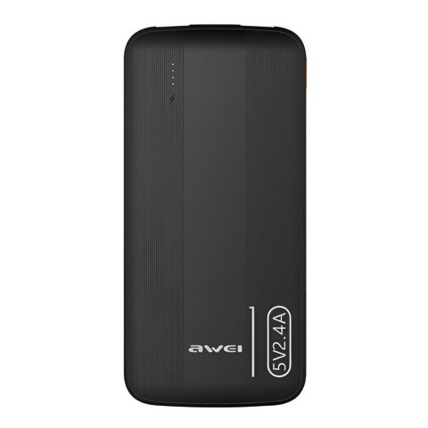 Powerbank Awei P20K 10000mAh 2xUSB 2,4A czarny